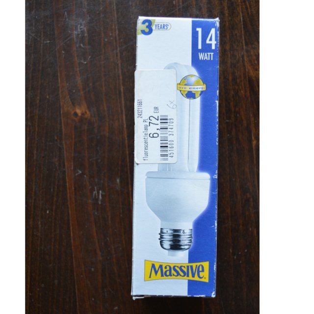 Massive Spaarlamp 14W E27 Warm Wit.