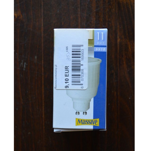 Massive Spaarlamp 11W GU10 Warm Wit.