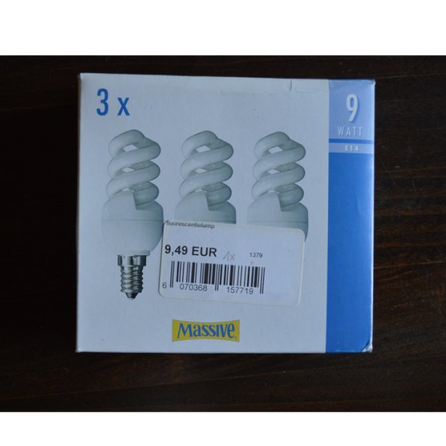 Massive Spaarlamp Spiraal 9W E14 Warm Wit.