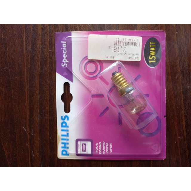 Philips Special Ovenlamp 300° 15W E14 230-240V 