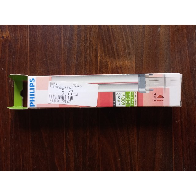 Philips Spaarlamp PL-S 9W G23
