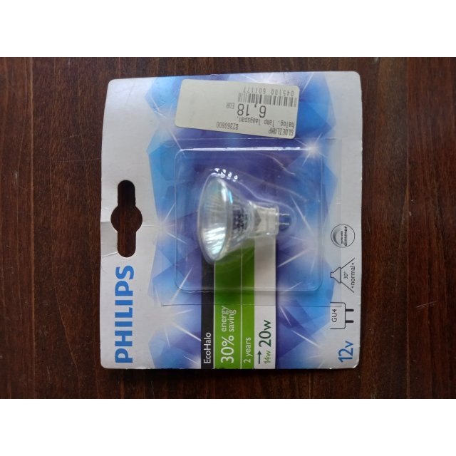Philips Halogeenlamp 14W 12V GU4 EcoHalo