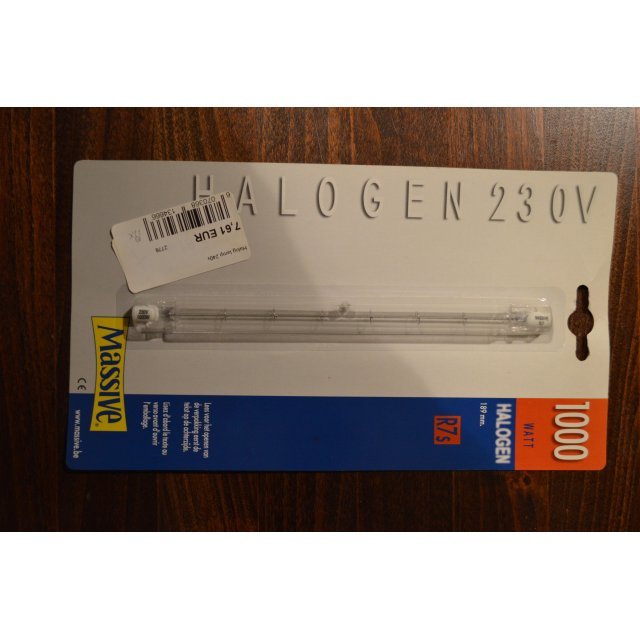 Massive Halogeenlamp 1000W 230V R7S - 189 mm - Halogen.