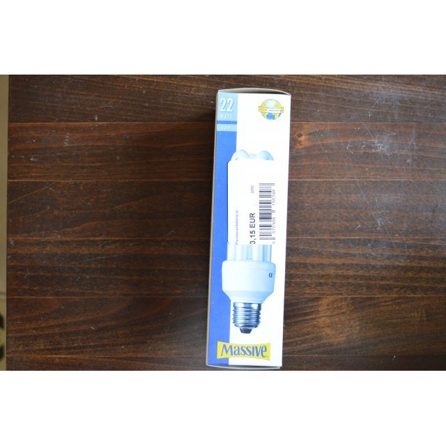 Massive Spaarlamp 22W E27 Warm Wit.