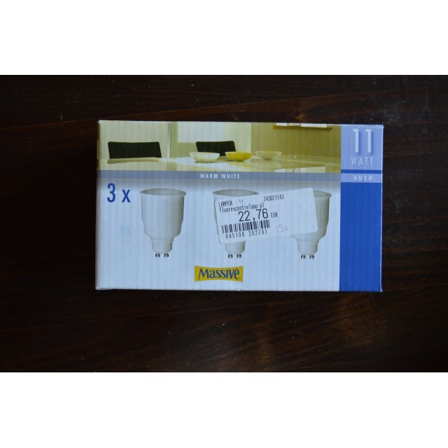 Massive Spaarlamp 11W GU10 Warm Wit.