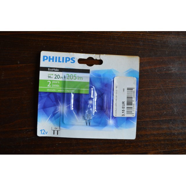 Philips Halogeenlamp 14W 12V G4 EcoHalo .