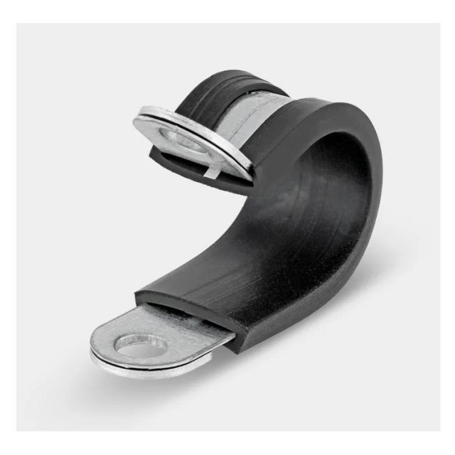 Norma RSGU 25 Leidingklem - Leidingbeugel - Pijpklem - Buisklem - Bevestigingsklem met inlegrubber 25mm - 10-Pack , max. 25 mm groot.