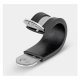 Norma RSGU 25 Leidingklem - Leidingbeugel - Pijpklem - Buisklem - Bevestigingsklem met inlegrubber 25mm - 10-Pack , max. 25 mm groot.
