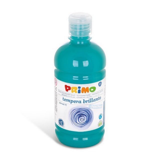 Schoolverf 500 ml. Turquoise ,  groot uit schoolverf in de kleur turquoise. Geschikt vanaf 3+.
