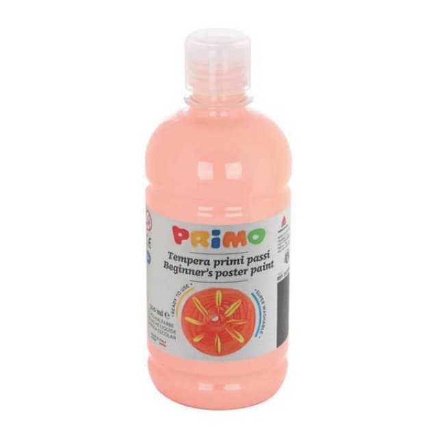 Schoolverf 500 ml. zalmroze ,  groot uit schoolverf in de kleur zalmroze. Geschikt vanaf 3+.