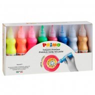 Schoolverf 8 x 50 ml. Fluo & Metaal kleuren 