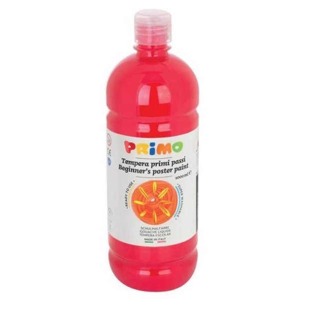 rode PRIMO plakkaatverf 1 liter