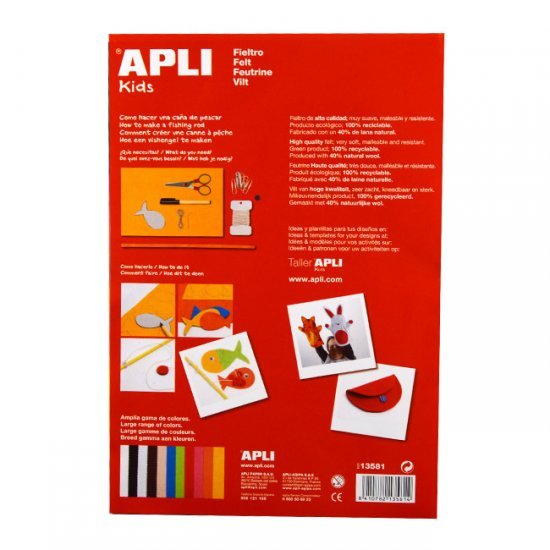 Vilt Kleuren Assortiment 10-Vellen A4 Vilt Kleuren Assortiment 10-Vellen A4
