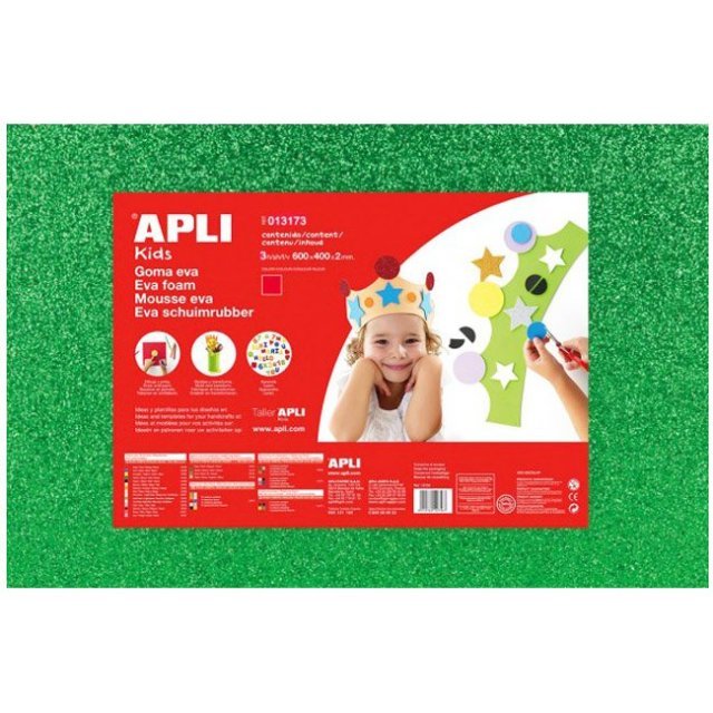 Foam - Schuimrubber Glitters Groen 1-Vel 400x600x2mm