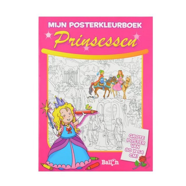 Posterkleurboek Prinsessen