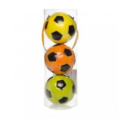 Bal Voetbal 6 cm 3 stuks in Koker