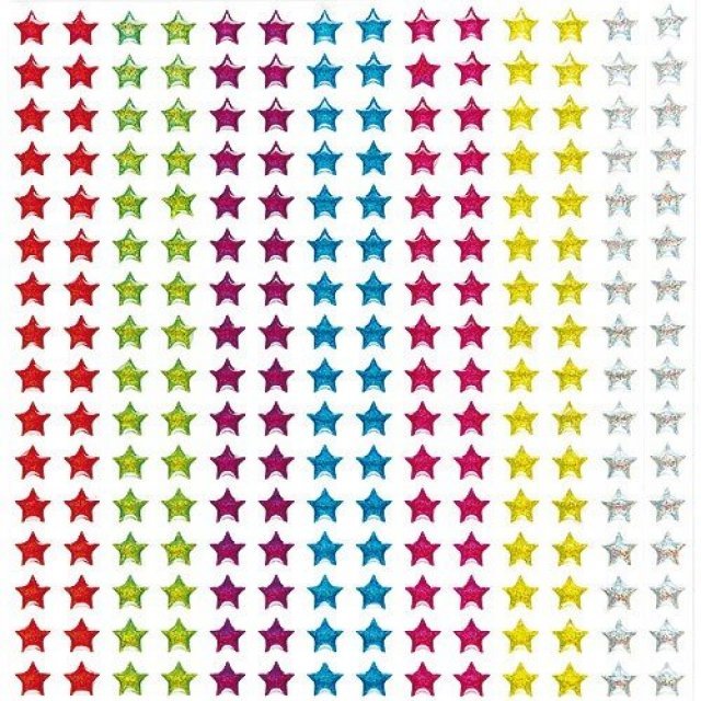 Glitterstickers in Stervorm - Set van 280 stuks
