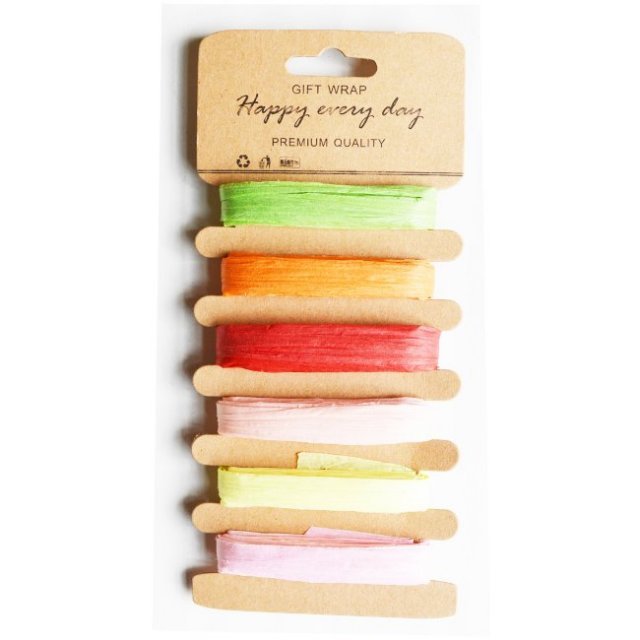 Raffia Lint 6 Kleuren