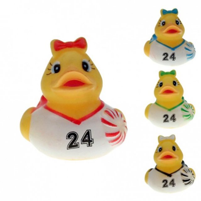 Badeend Cheerleader 5 cm.