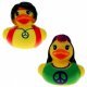 Badeend Hippie 5 cm.
