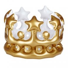 Kroon Opblaasbaar 23 cm Goud - Zilver