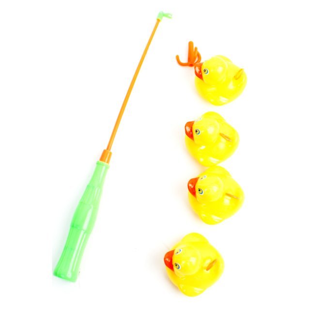 Visspel Eendjes 28 cm 5-delig , 28 cm groot uit kunststof in de kleur ass.. Geschikt vanaf 3+.