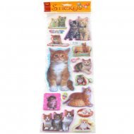Reliëf Stickers Katten - 43 x 14 cm