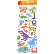 Reliëf Stickers Jungle & Dino's - 43 x 14 cm