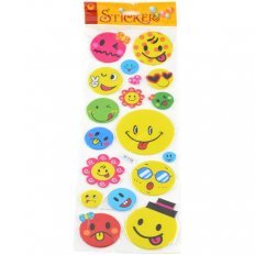 Reliëf Stickers Smiley