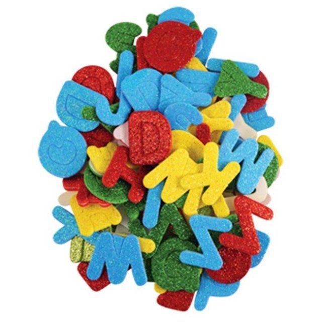 Foam Letters Glitter Zelfklevend 25 - 28 mm.