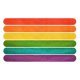 Stokjes Gekleurd Hout 11,3 cm - 48 stuks