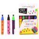 Stempel Pens 6-delig , 13,5 cm groot uit kunststof in de kleur ass.. Geschikt vanaf 6+.