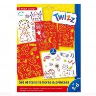 Sjablonen Set Paard & Prinses