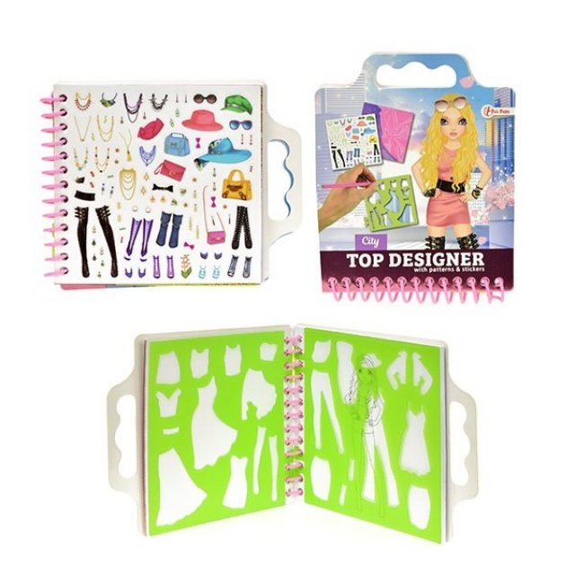 Schetsboek City Fashion met Stickers