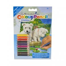 Kleuren op Nummer CPNMIN108 - 127 x 178 mm. Witte Terriers