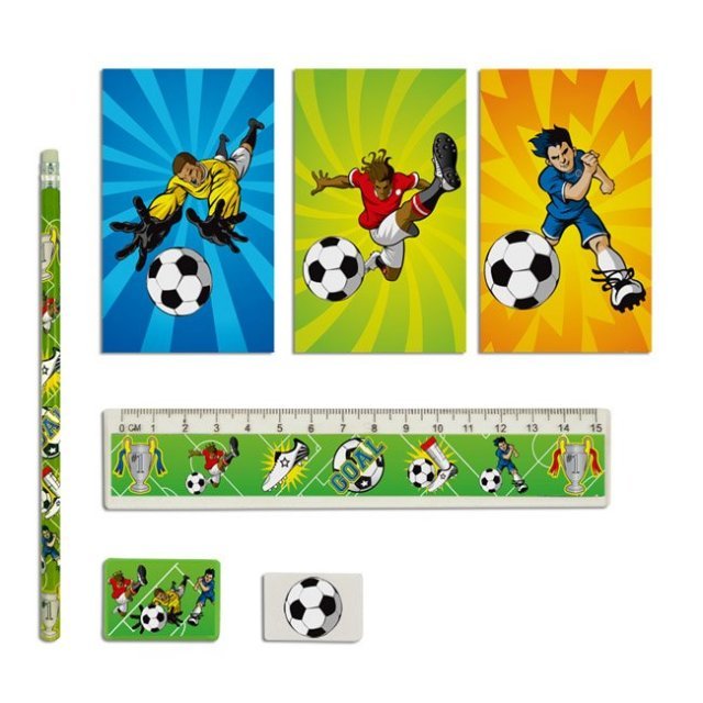 Schrijfset Voetbal 5-delig Schrijfset Voetbal 5-delig