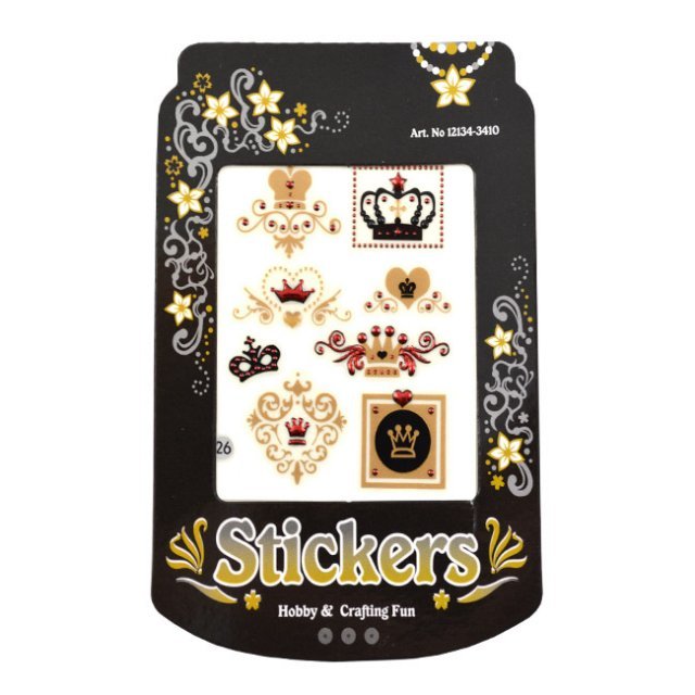 144 x 3D Decoratie Stickers