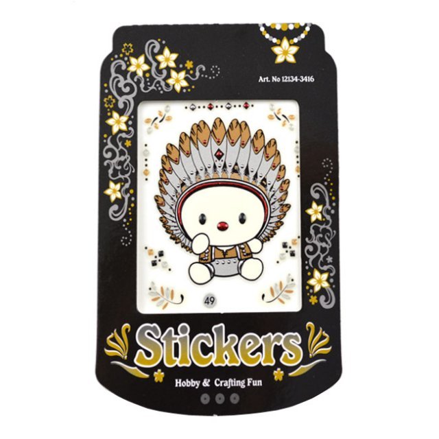 144 x 3D Decoratie Stickers