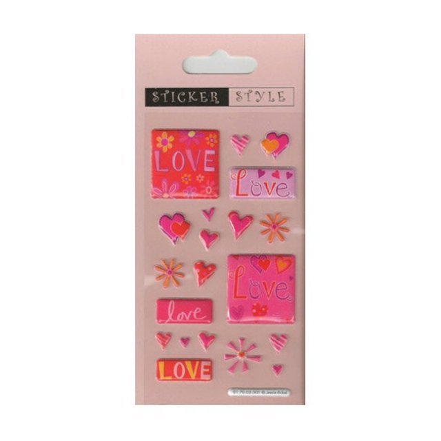 Scrapbooking - Card Making 3D Stickers LOVE