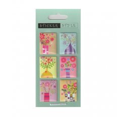 Scrapbooking - Card Making 3D Stickers FLOWERS IN VASES
