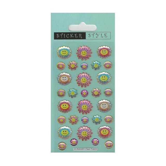 Scrapbooking - Card Making 3D Stickers SMILEY FLOWERS