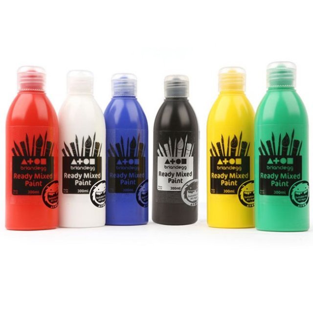 Schoolverf 6x300 ml. VOORDEELPAKKET