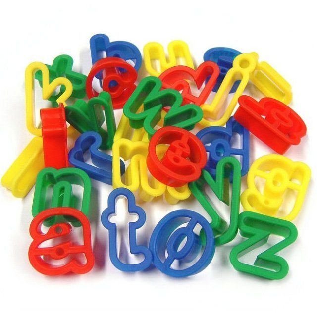 Kleivormpjes Alfabet a - z 26-delig