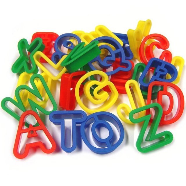 Kleivormpjes Alfabet A - Z 26-delig