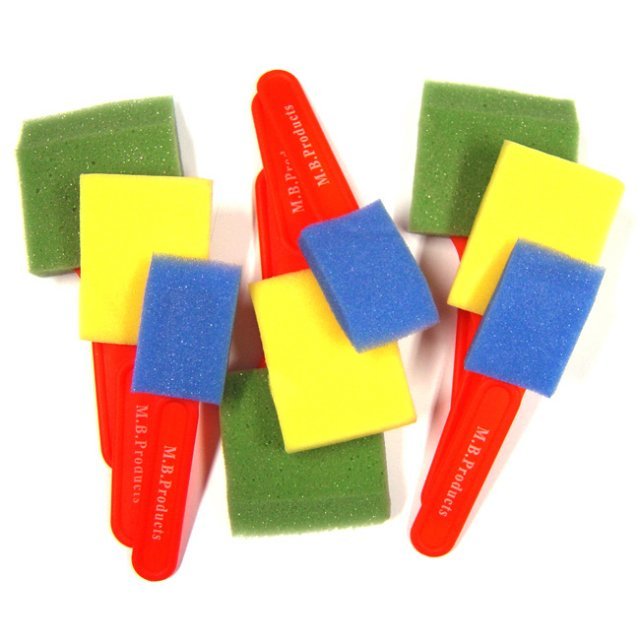 Verf Penseel Foam Breed 9-delig