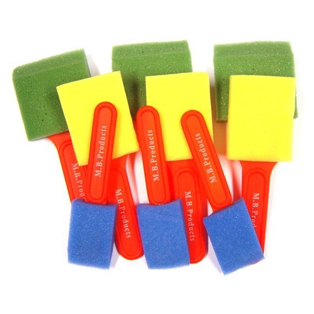 Verf Penseel Foam Breed 9-delig