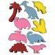 Verf Sponsjes - Stempels Dinosaurus 9-delig
