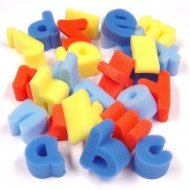 Verf Sponsjes - Stempels Letters a tot z  26-delig