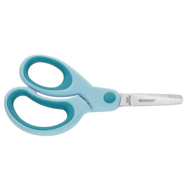 Kinderschaar Softgrip Ronde Punt 4+ Linkshandig
