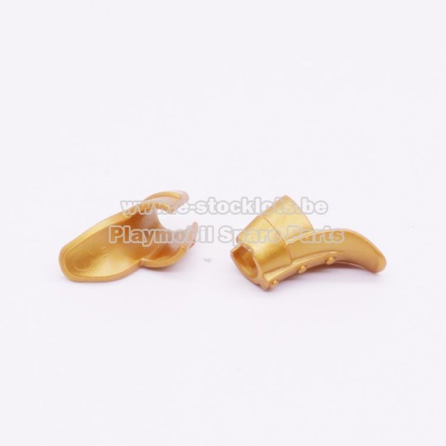 Playmobil 3025383 Beenbescherming Draak - Leg Protection Dragon ,  groot uit kunststof in de kleur goud. Geschikt vanaf 3+.